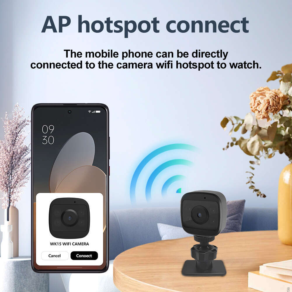 Wifi camera night vision HD monitor home remote mobile phone new 2025 camera WK15
