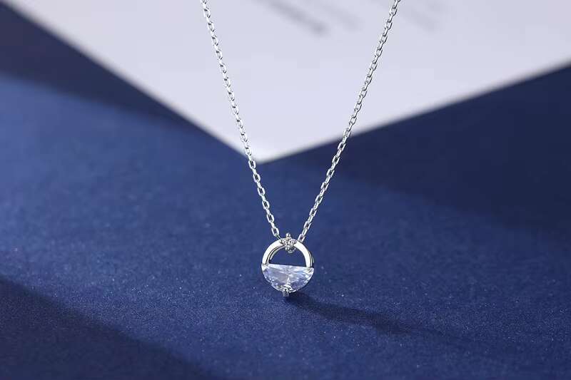 Pure sier Qikang necklace pendant, fashionable women's gift