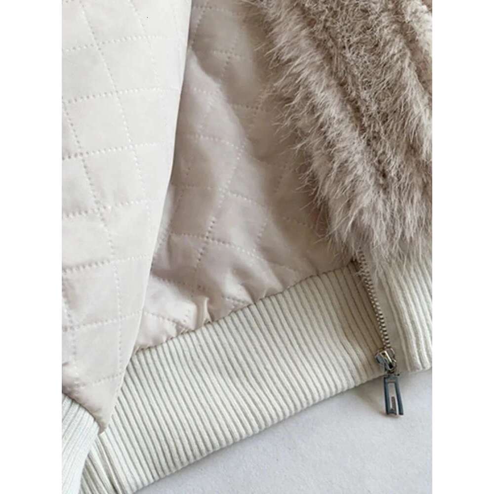 Mauroicardi Spring Winter Hairy Shaggy Soft Thick Warm Faux Fur Coat Women with Hood Fluffy Jacket Fake 2 Piece Clothes