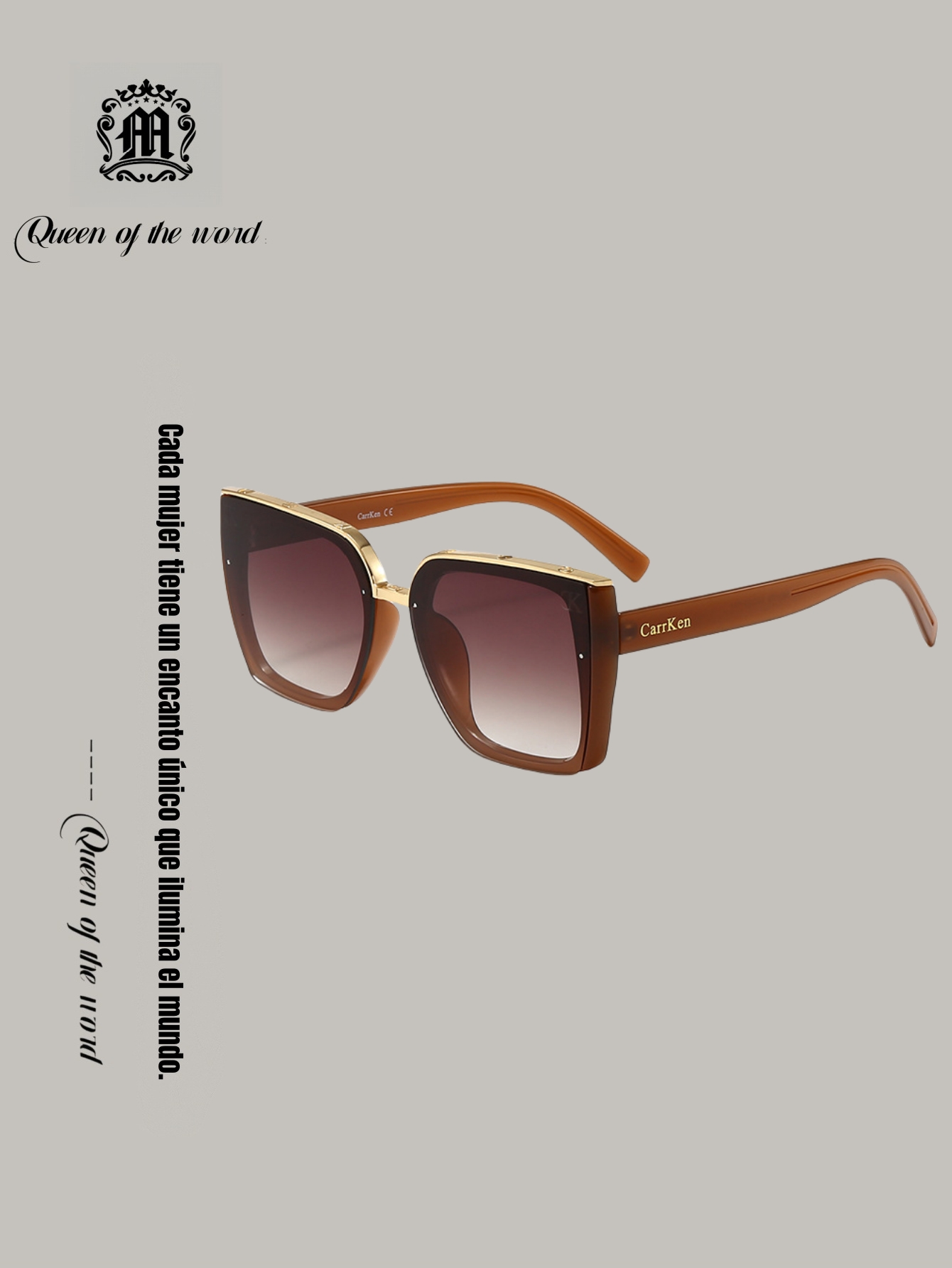 queen of the word 2 Women's European and American fashion large frame sunglasses, UV protection, advanced outdoor driving sunglasses, outdoor sun