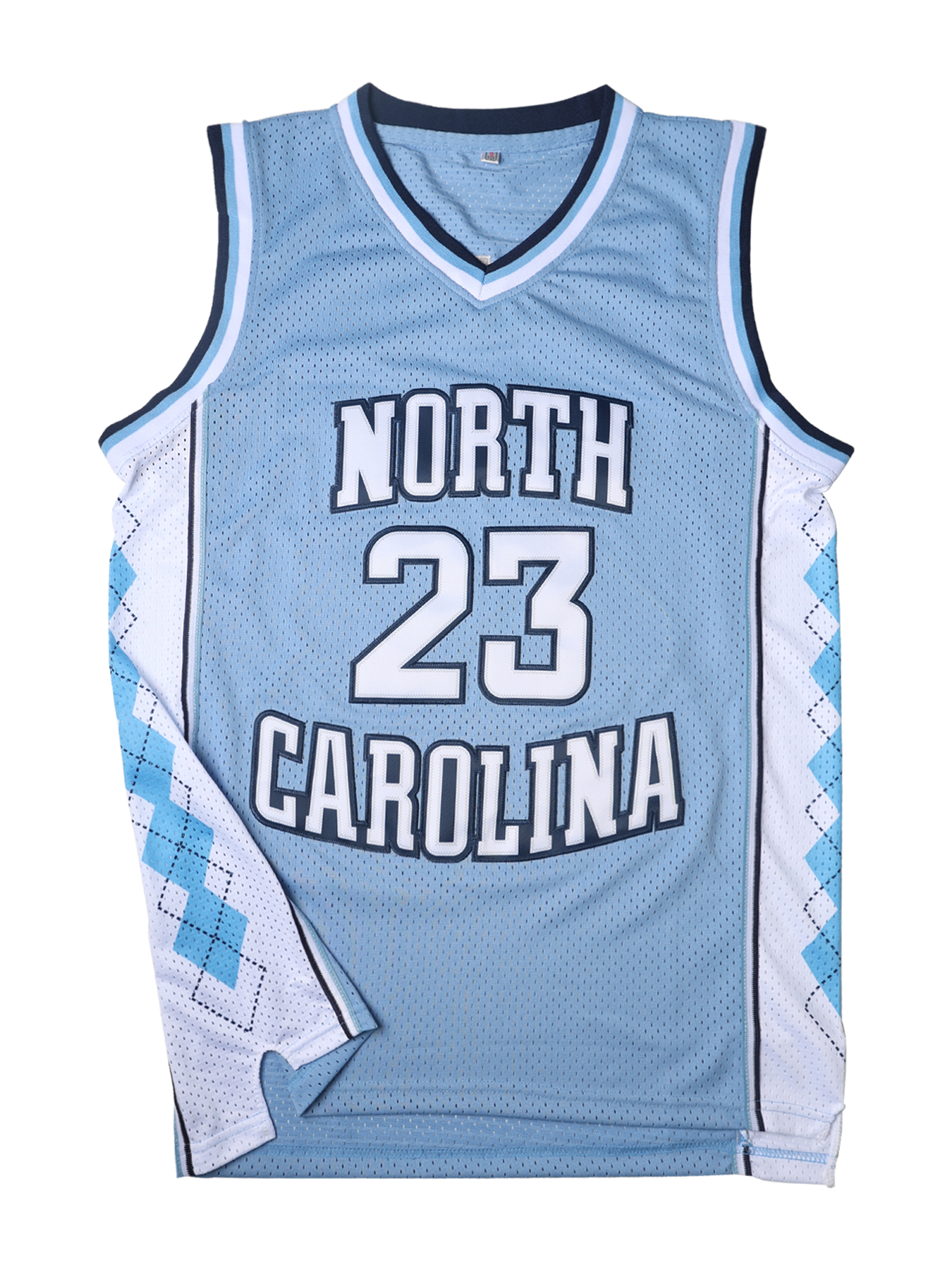 North Carolina 23 Young 11 Likemike Laney Men's Multi-colored skyblue Basketball Jerseys, Polyester Knit Fabric, Breathable Stitched Casual Sport