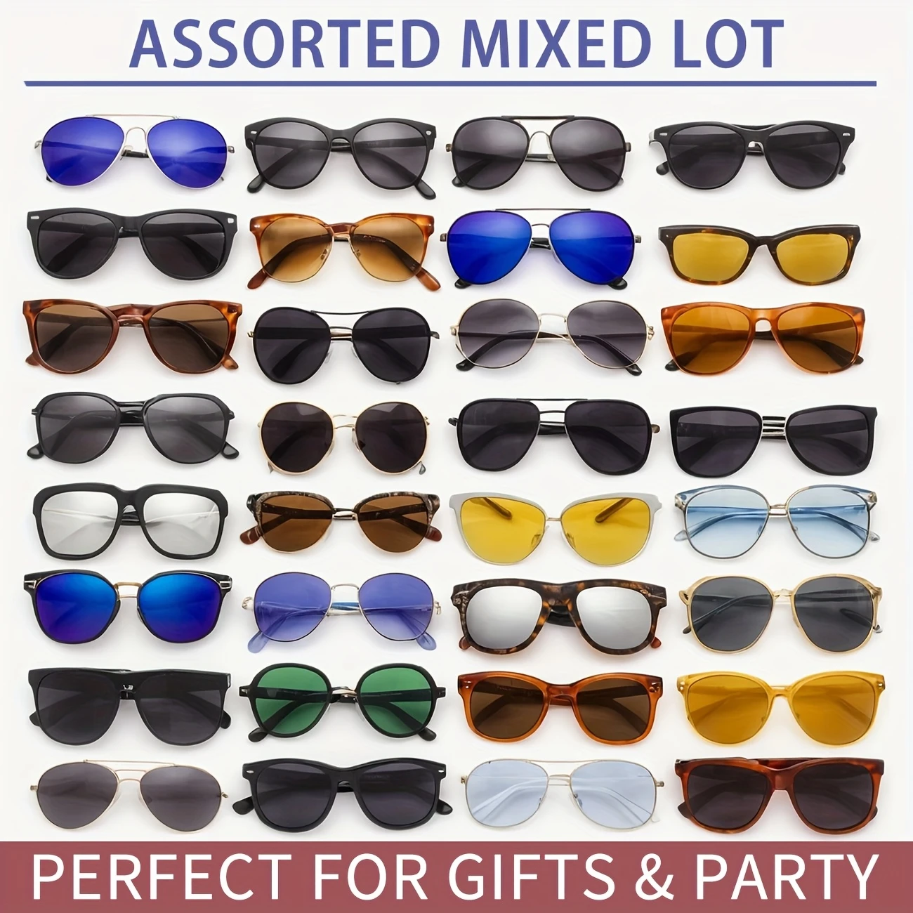 Unveil a Surprise with Our Random 6-Piece Eyewear Set! Each box is a curated collection of stylish and functional glasses