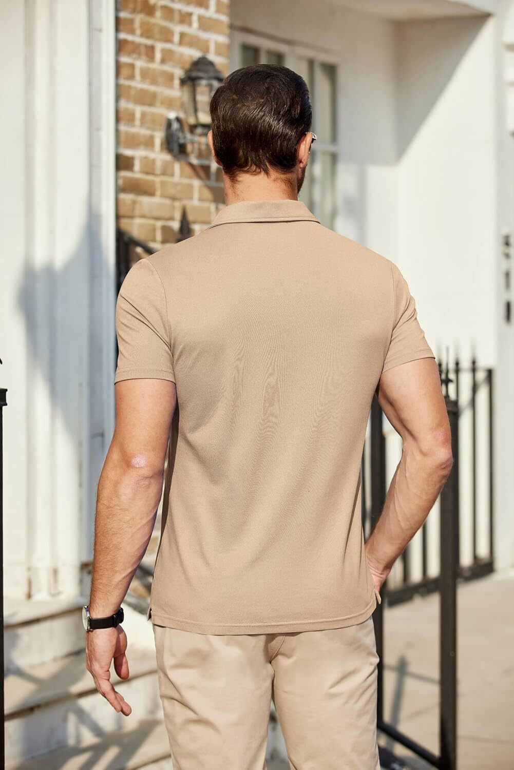 Mens Polo shirt Men's Polo Shirts Short Sleeve Pique Jersey Golf Shirt Casual Summer Collared T-Shirts Polos tshirt Casual tops summer clothes