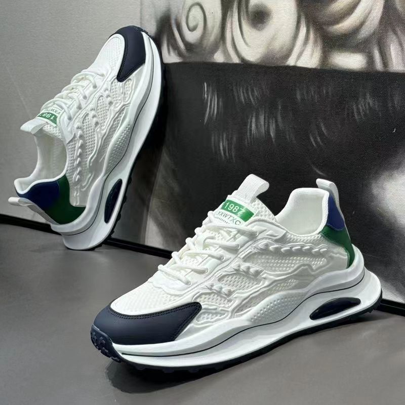 Men S Summer New Hollowed Out Running Comfortable Casual Shoes Soft Soled Sports Thin Mesh Versatile White Shoes Ddmysaturn