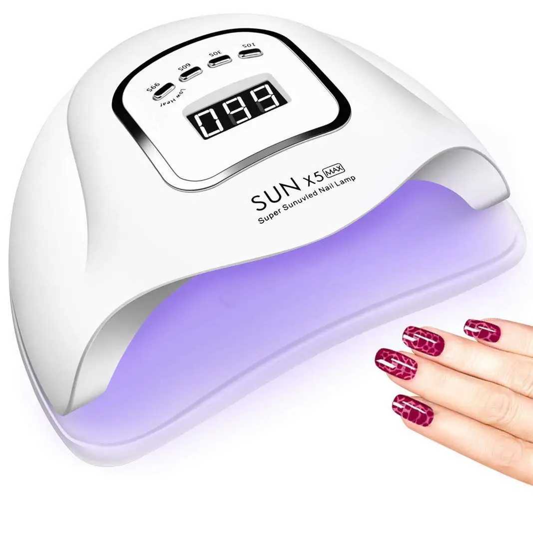 SUNX5 MAX UV LED Nail Lamp 50W Professional Nail Dryer Gel Polish Light Nail Polish Curing Gel LED Dryer with 4 Timer Setting W250513