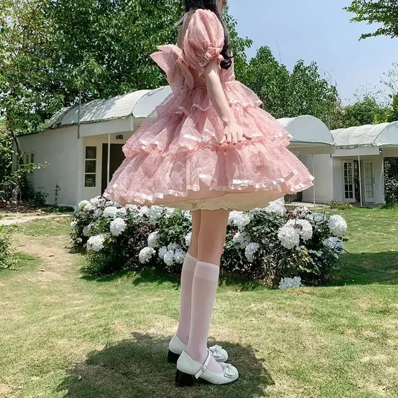 Multilayer Ruffled Petticoats for Women Fluffy Bubble Skirt Crinoline Underskirt No Hoop Boneless Lolita Puffy Mini 250513
