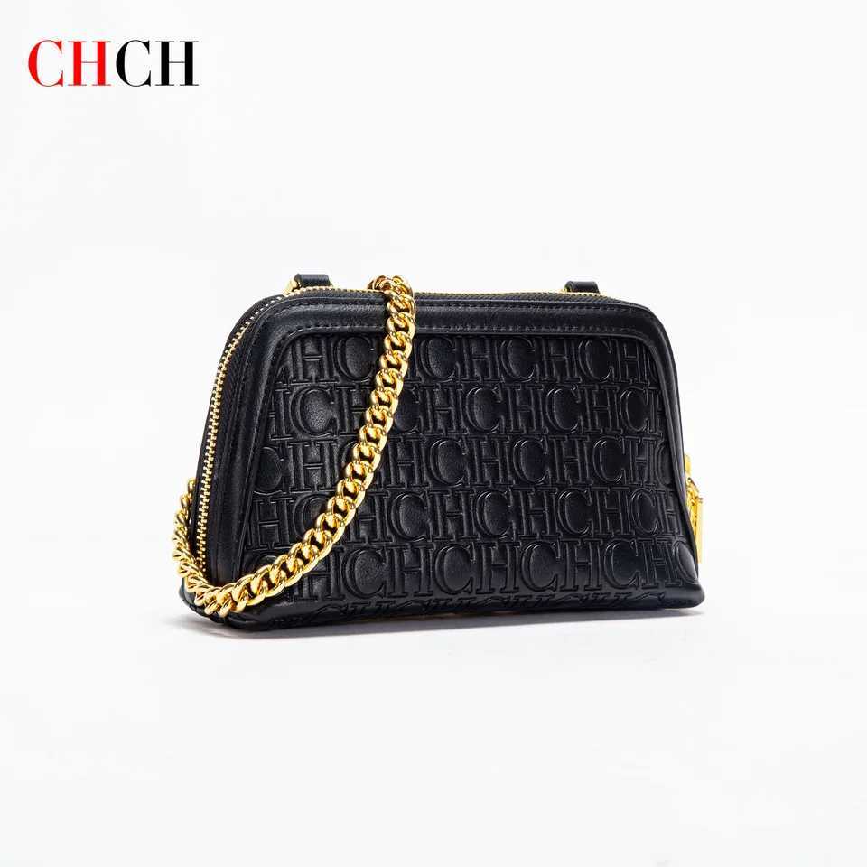 CHCH Womens Shoulder Bag New Mini Shell Bag Simple Metal Chain Bag Z250512