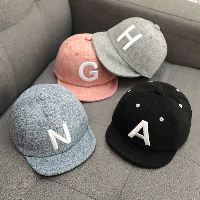 Spring Summer Baby Boy Hat Cap Letter Toddler Baby Baseball Cap Cotton Adjustable Visor Sun Hats Kids Girls Peaked Cap R250512