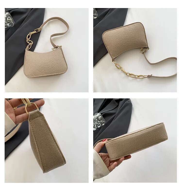 ddmy Felt Armpit Lady Design Tote Released Fashion Ladies Handbag Under Crescent Small Square Bag