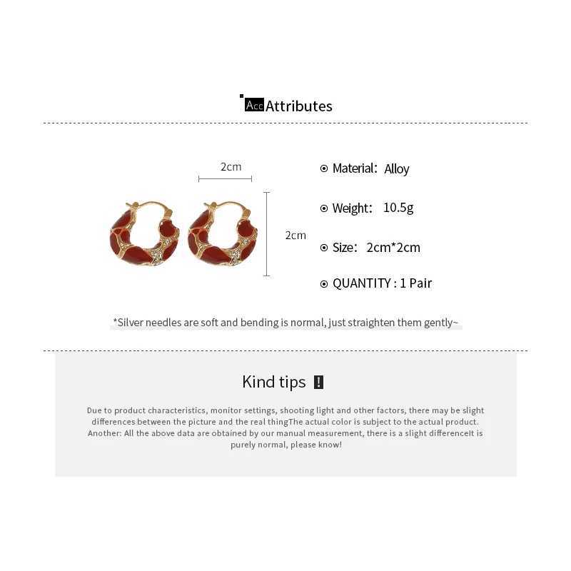 Mirad Retro Style Red Natural Stone Ring Irregular 2024 New Item Niche Design Temperament Earrings Ear Buckle For Women Y250510
