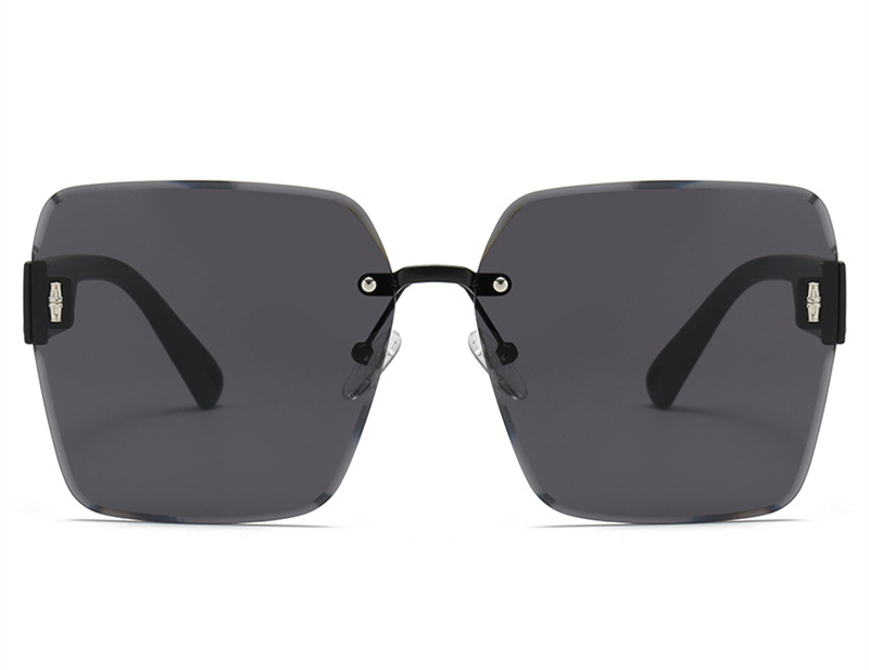 Designer sunglasses Free shipping 2025 new fashionable commuting high-end texture frameless polarized sunglasses