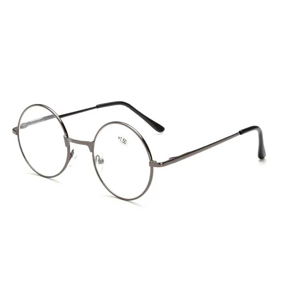 Round Metal Reading Glasses 2023 New Ultra Light Spring Hinge Eyeglasses Vision Care Eyewear Diopter +1.00~+4.0 for Women Men W250513