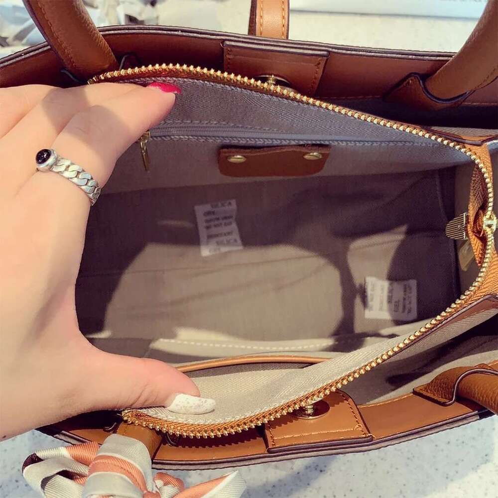Original Documents Tote Shoulder Women's Bags High Quality Bag Genuine Leather Designer Top Handle