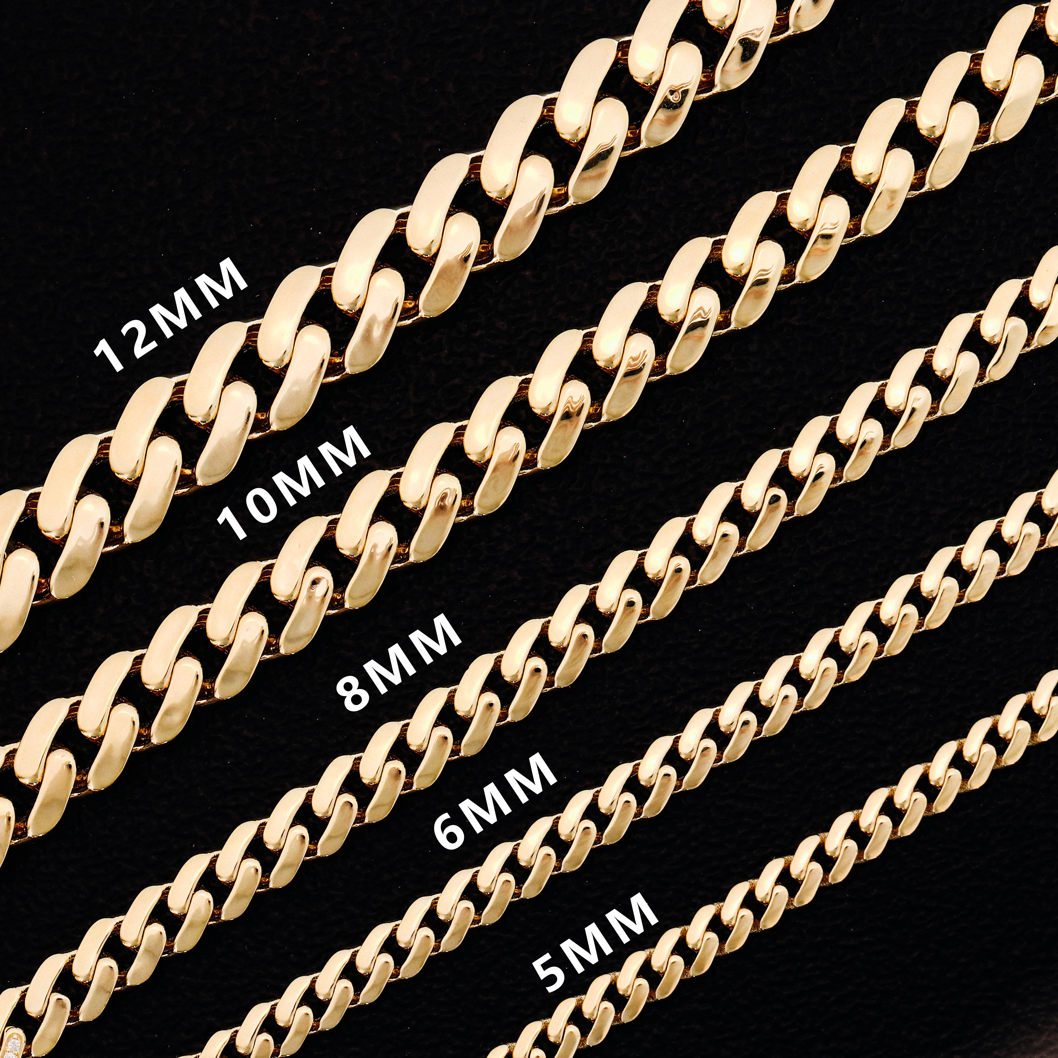 Custom Wholesale Price Hip Hop Chain Men's Hip-hop Bracelet DEF Vvs Moissanite Cuban Link Chain 14K Hollow Cuban Chain for Men