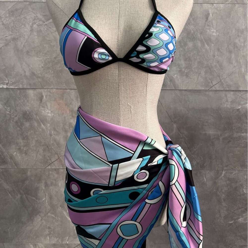 Pucci Bathing Suit Women's Swimwear Vintage One Piece Swimsuit Designer Bathing Suit Beach Dress New One-Piece Split Sexy Swimsuit Bikini Women S