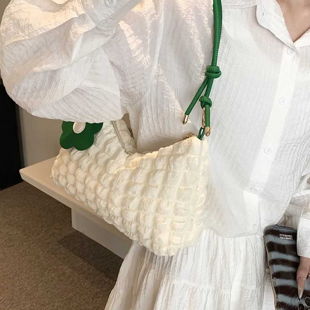 Trendy Pleated Bubbles Shoulder Bags Handbag Daily Commuting Bag Underarm Bag Plaid Quilted Solid Totes Bag Messenger Bag XJ250605