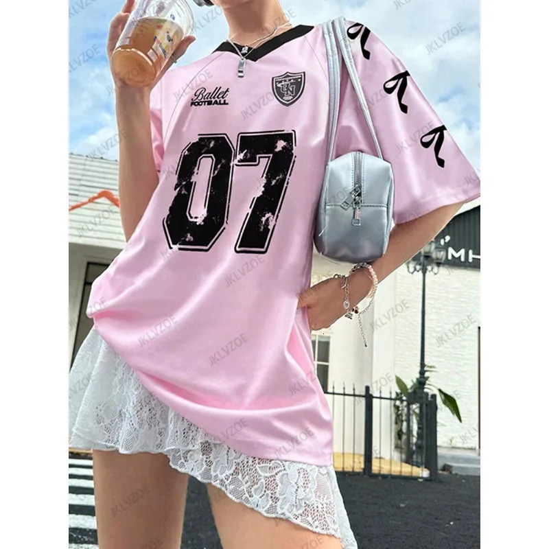 Womens 07 Collection Printed Oversized Fashion Tops Impressive Street Casual Sports Loose Slightly Stretch Comfort 250513