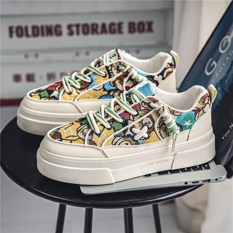 Men S Summer New Board Anti Slip Wear Resistant Casual Shoes Men S Canvas Trendy And Versatile Casual Sports White Shoes Ddmysaturn