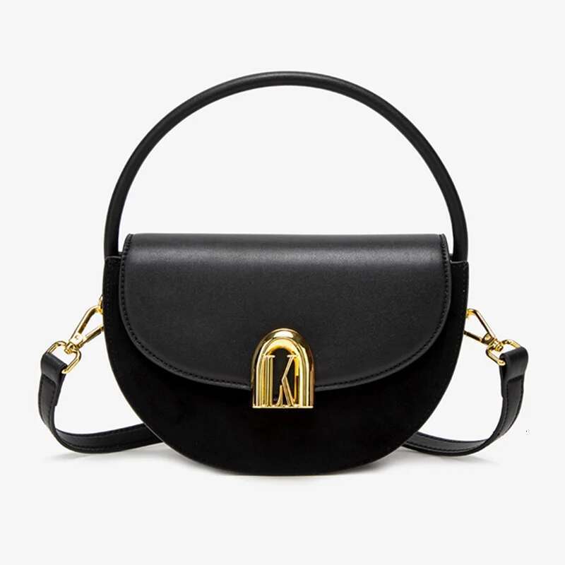 Saddle 2025 New Women's Handbag Versatile Half Round Single Shoulder High Quality Commuting Crossbody Bag