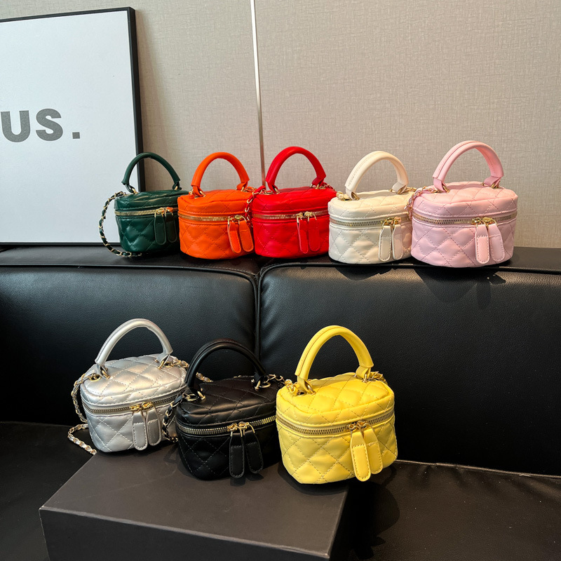 Summer new mini women's 2025 diamond grid chain key handbag stylish versatile crossbody bag