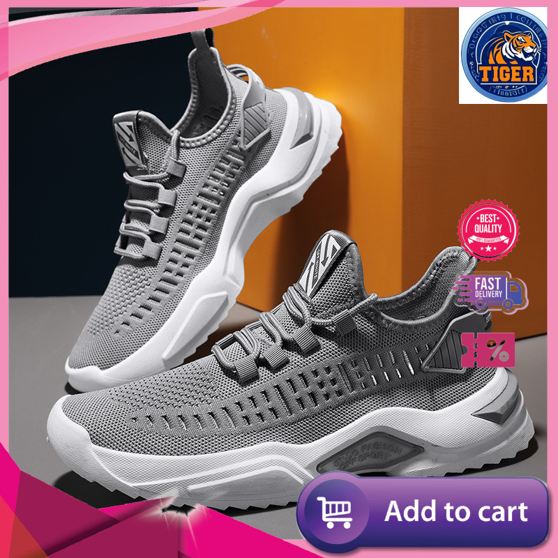 Ddmytiger One Step Lazy Flyknit Breathable Casual Men S Trendy Low Top Sneakers Running Shoes Outdoor Shoes