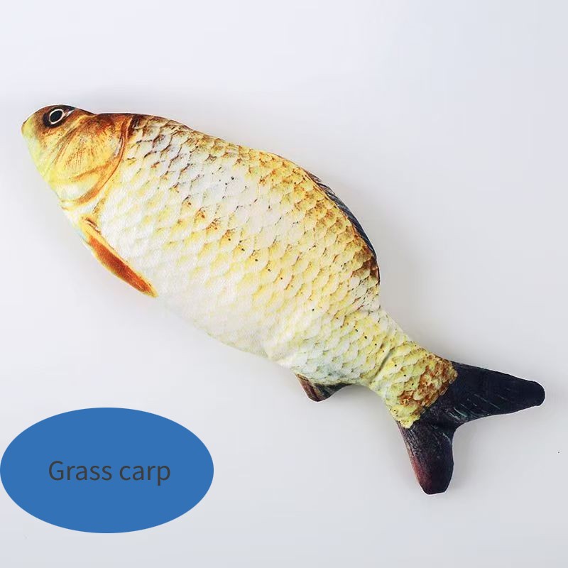Electric Simulated Fish USB Charging Cat Toy with Swinging Motion