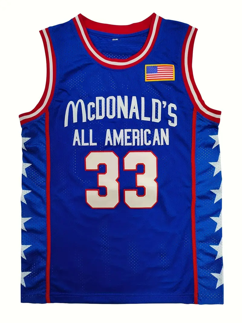 In Stock McDonald'S All American 33 BYANT 15 Cater Basketball Jersey Gift 100% Stitched Embroidered Letter Number Design Retro Classic Sportswear