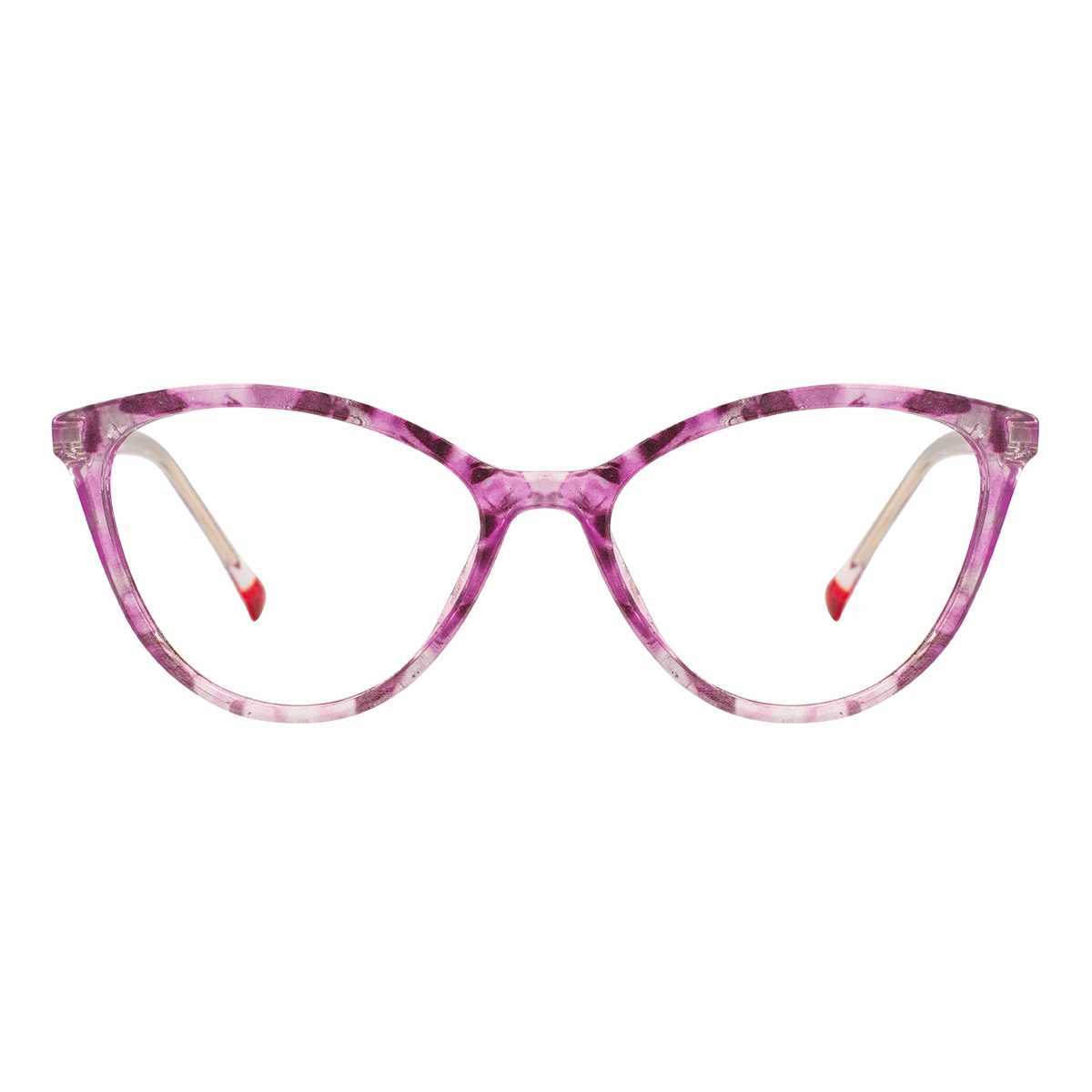 Fashion Cateye Women Spectacle Eyeglasses Ladies Transparent Cat Eye Myopia Glasses Presbyopia Anti-blue Light Progressive Lens W250513