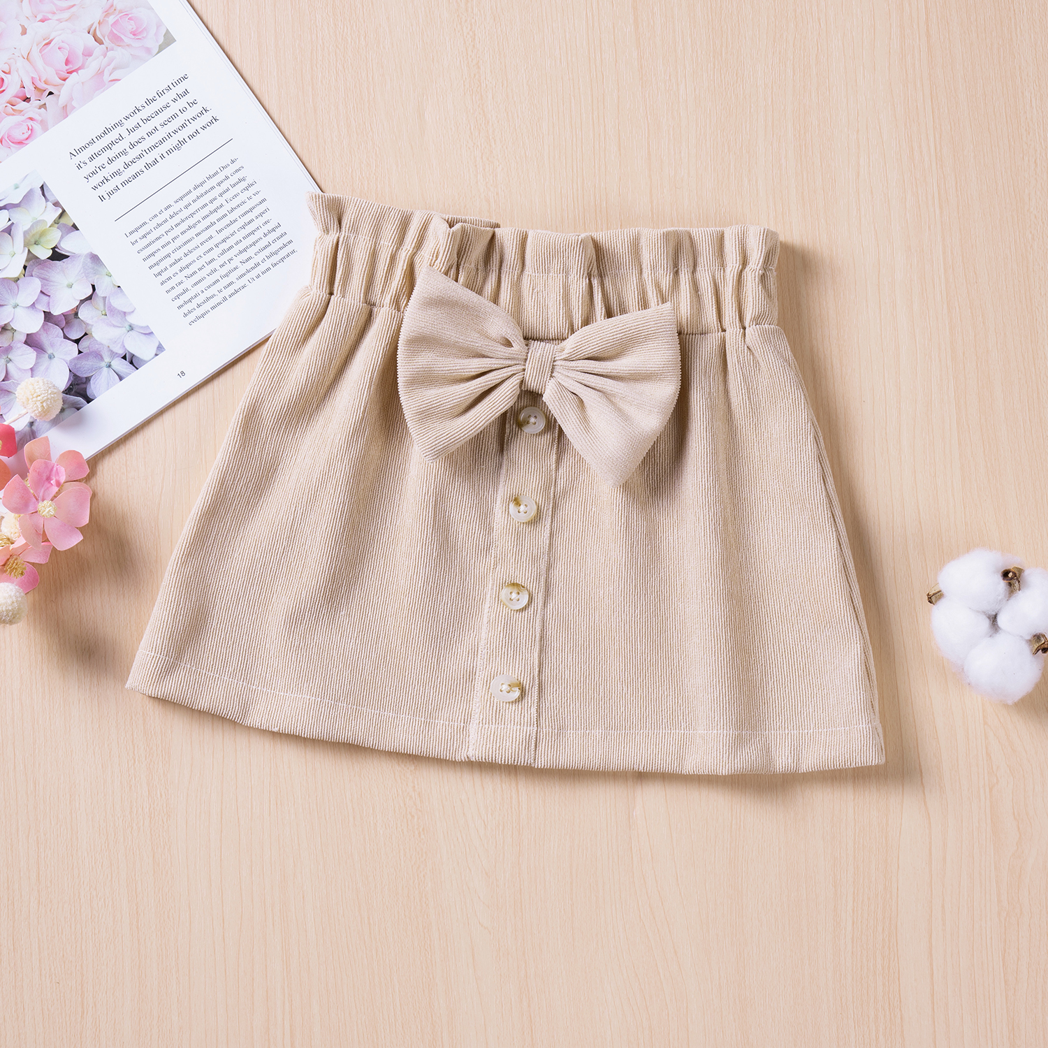 New summer baby girl bustier dress solid color bow single-breasted fashionable baby girl short skirt, baby clothes, daily wear and party wear GBL133