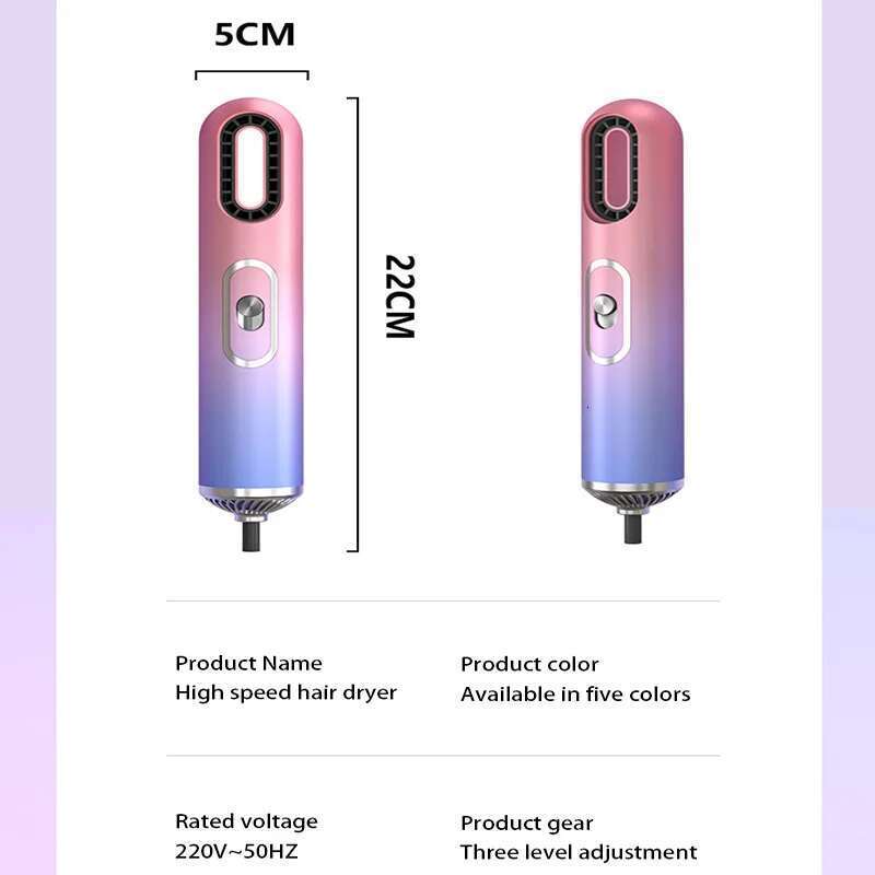 Styling 3-in-1 Mini Portable Comb Brush Curling Iron Straightener Manual Hair Dryer