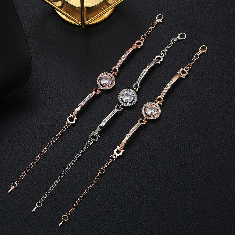 womens stylish diamondlike zirconia bracelet a dazzling addition to your everyday wardrobe