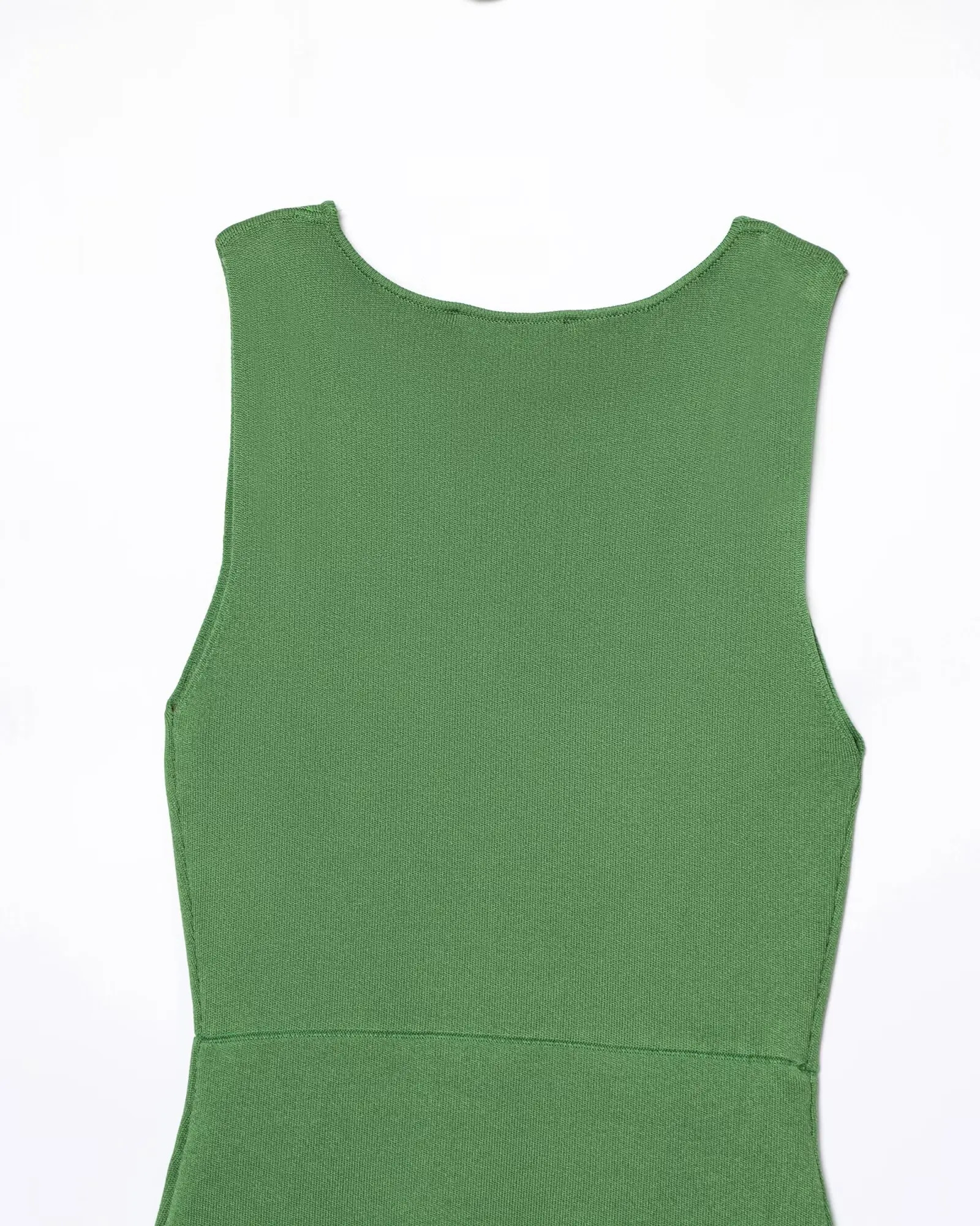 UNIZERA Fashion Simple Allmatch Knitted Pleated Splicing Sleeveless Round Neck Dress Womens Long 250513