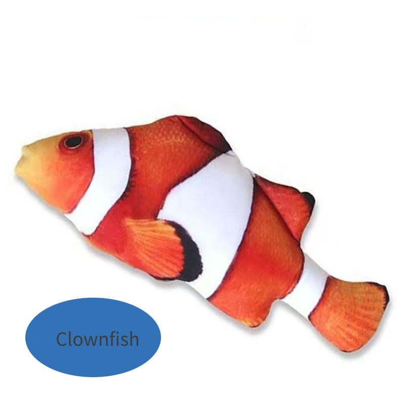 Electric Simulated Fish USB Charging Cat Toy with Swinging Motion