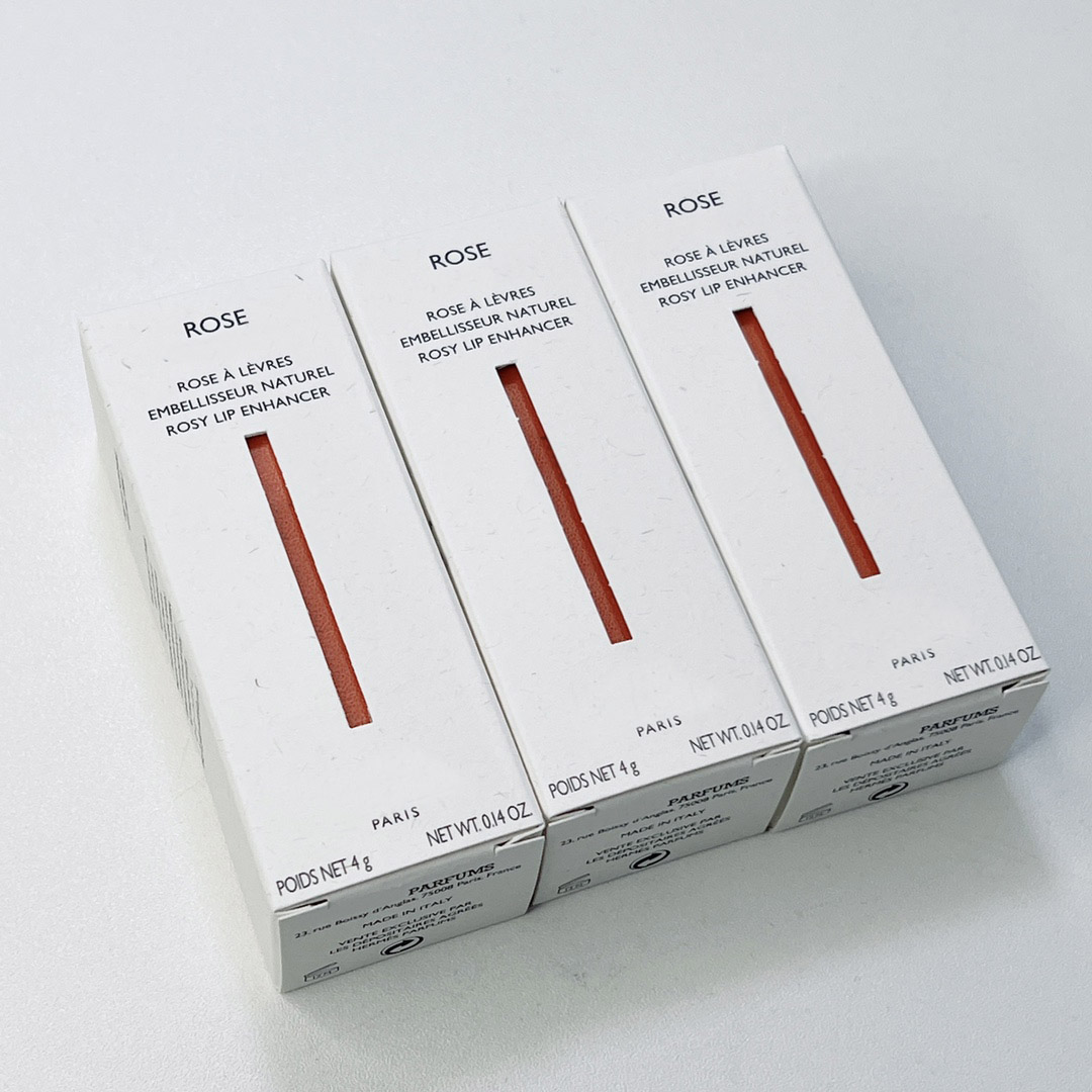 Brand Pink Red Rose Series Lipstick 3 Colors Rosy Enhancer Lip Beauty Makeup Embellisseur Natural Moisturizing Long-Lasting Sexy Nude Cosmetics