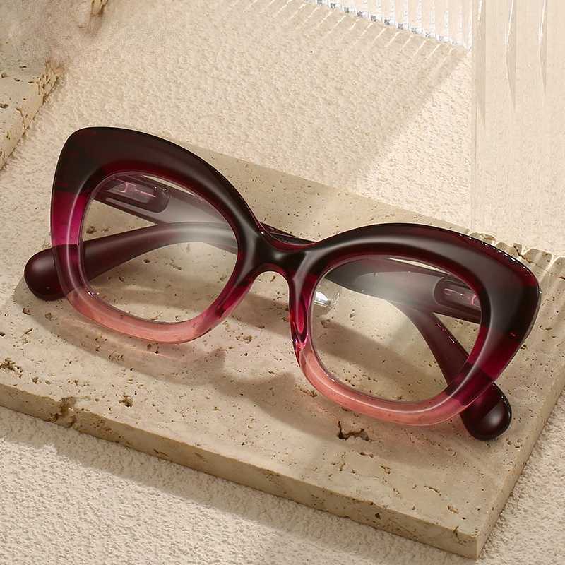 New Style Unisex HD Reading Glasses for Women Unisex Oversized Large Frame Far Sight Eyewear Trendy Retro Presbyopia Eyeglasses W250513