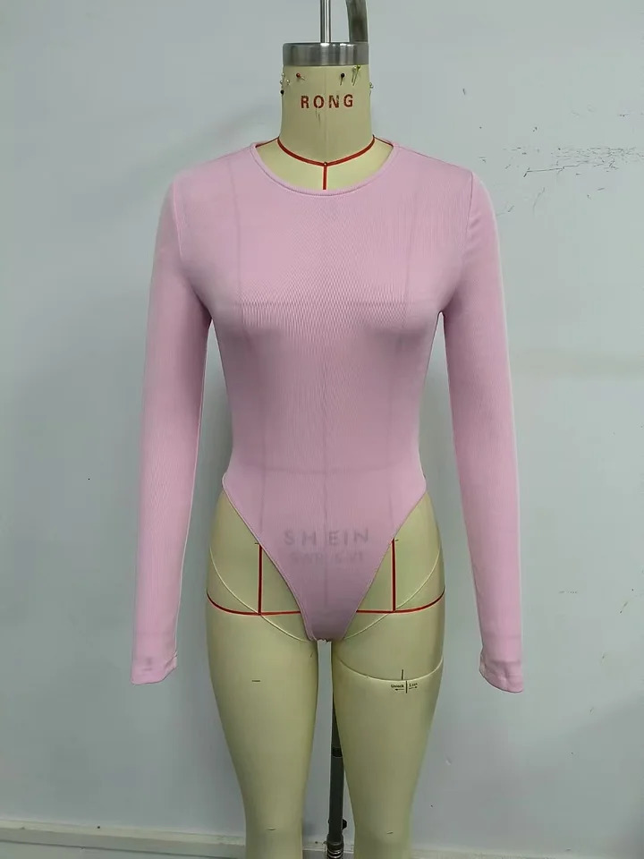 longsleeved tightfitting onepiece top for womens spring and summer casual vacation 250513