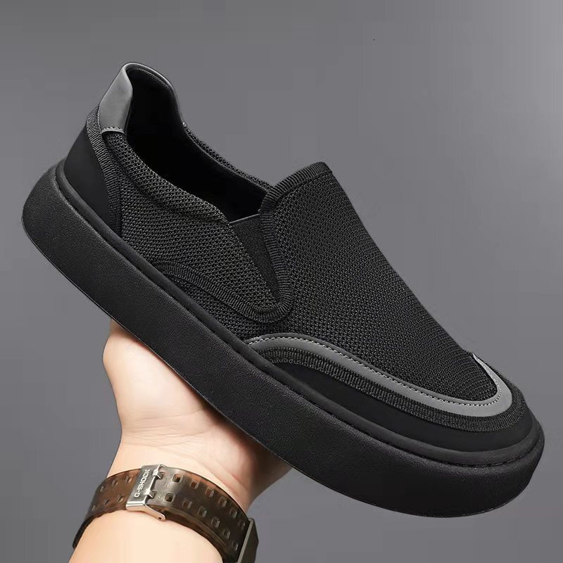 Spring Summer New Casual Shoes Flyknit Breathable One Step Lightweight Men S Canvas Casual Mesh Luxury Old Beijing Cloth Shoes Ddmysaturn