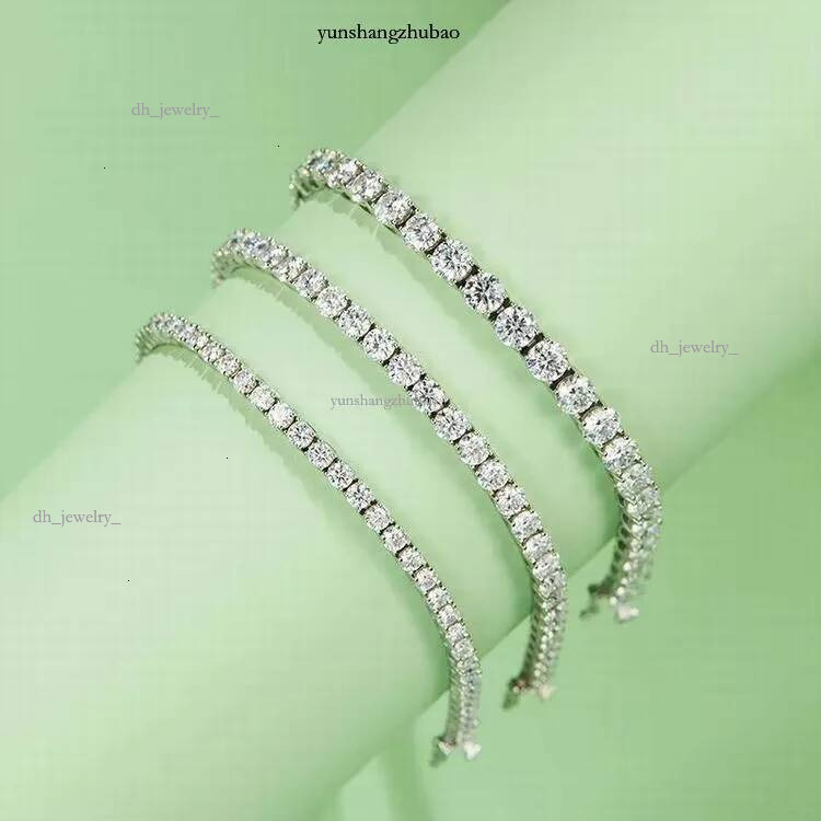VOAINO 2CT 10K 14K Gold Jewelry Dia Tennis Chain HPHT Lab Grown Bracelet