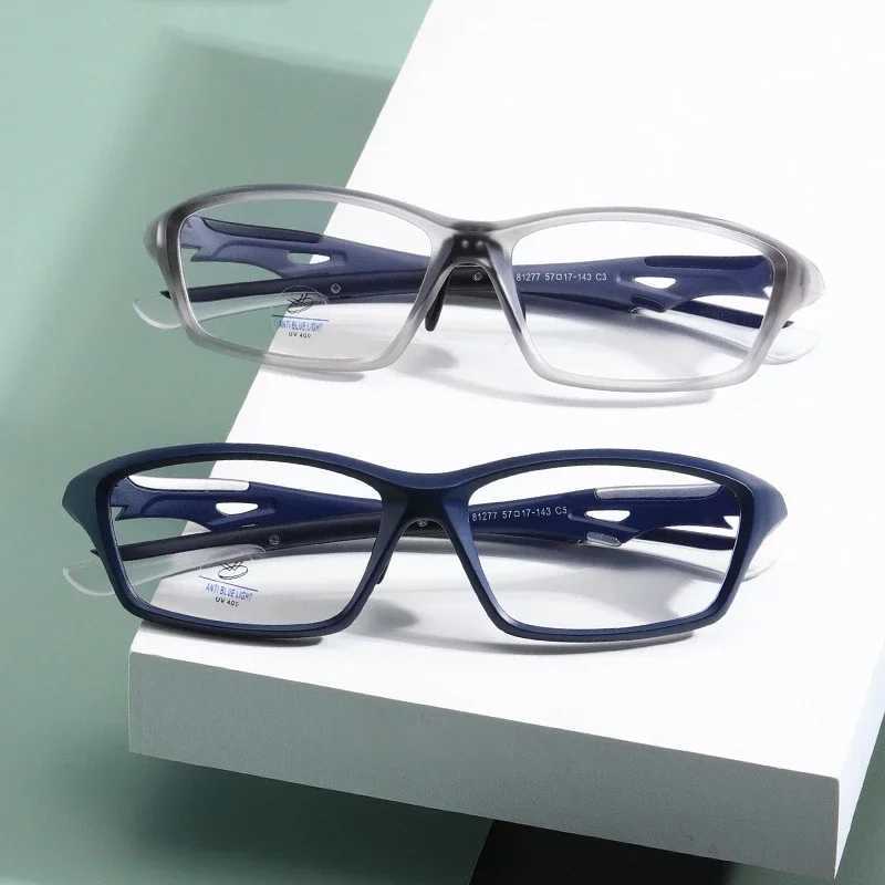 TR90 Sports Photosensitive Color Changing Eyewear Anti Blue Light Outdoor Cycling Glasses Photochromic Near Sight Eyeglasses W250513