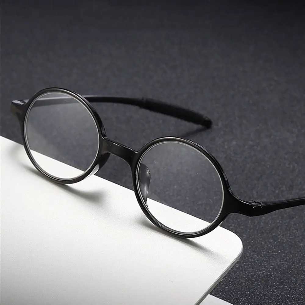 Fashion Women Reading Glasses Men Vintage Round Stylish Frame Presbyopia Eyeglasses Ultralight Hyperopia Eyewear +1.0 +4.0 W250513