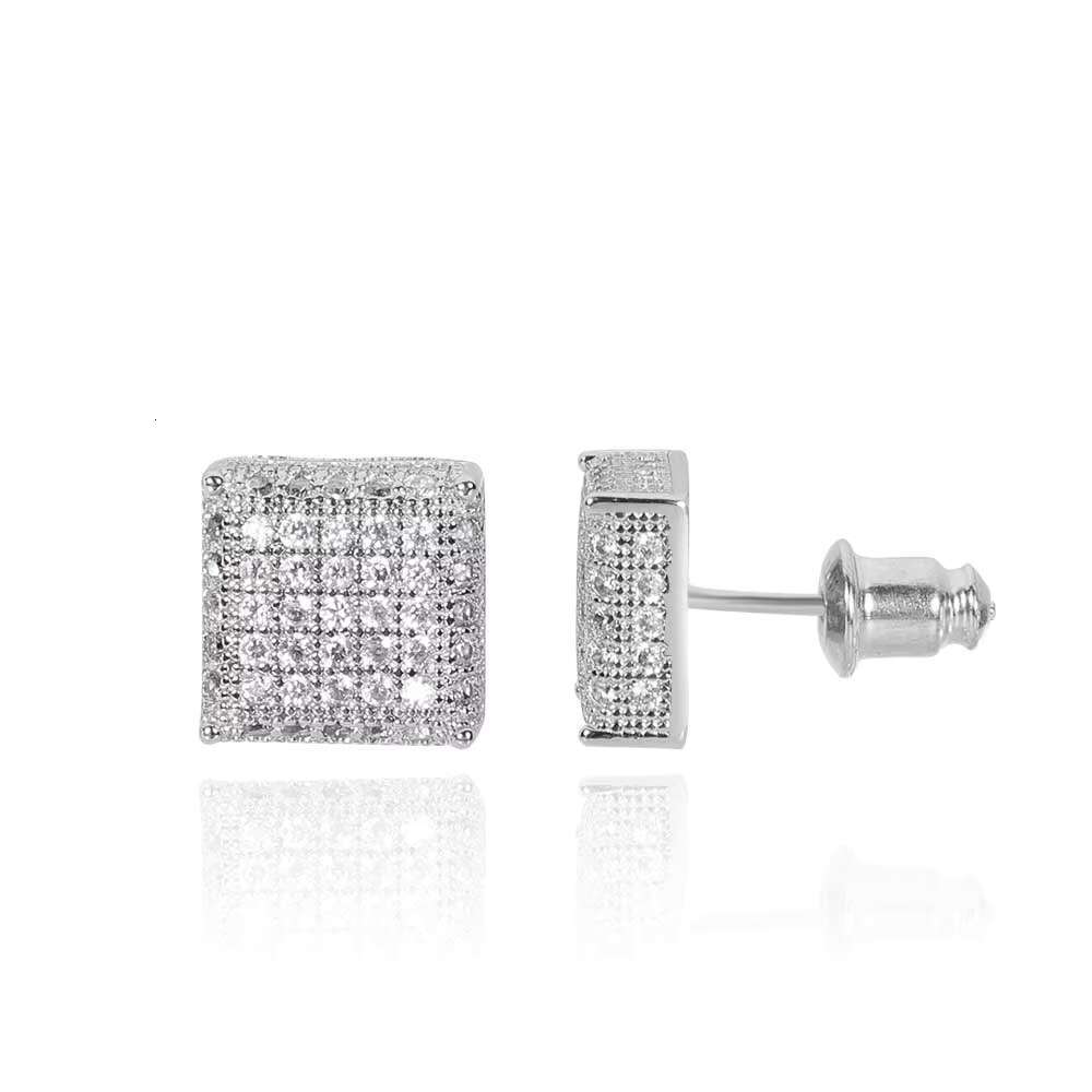 Earrings S925 Silver Fashion Silver Earrings With Diamond Stud Moissanite 14k 18k Women Fashion Jewelry