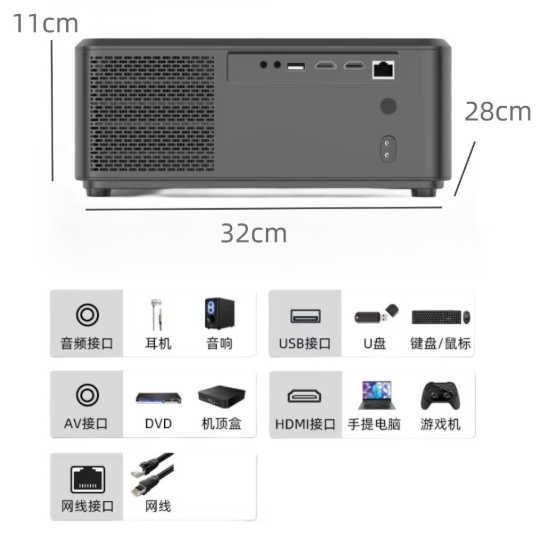 Projectors new! S5 portable mini DLP 3D projector 4K 5G WIFI intelligent Android 9.0 for home theater beam full HD 1080P video lAsEr projector Q241116