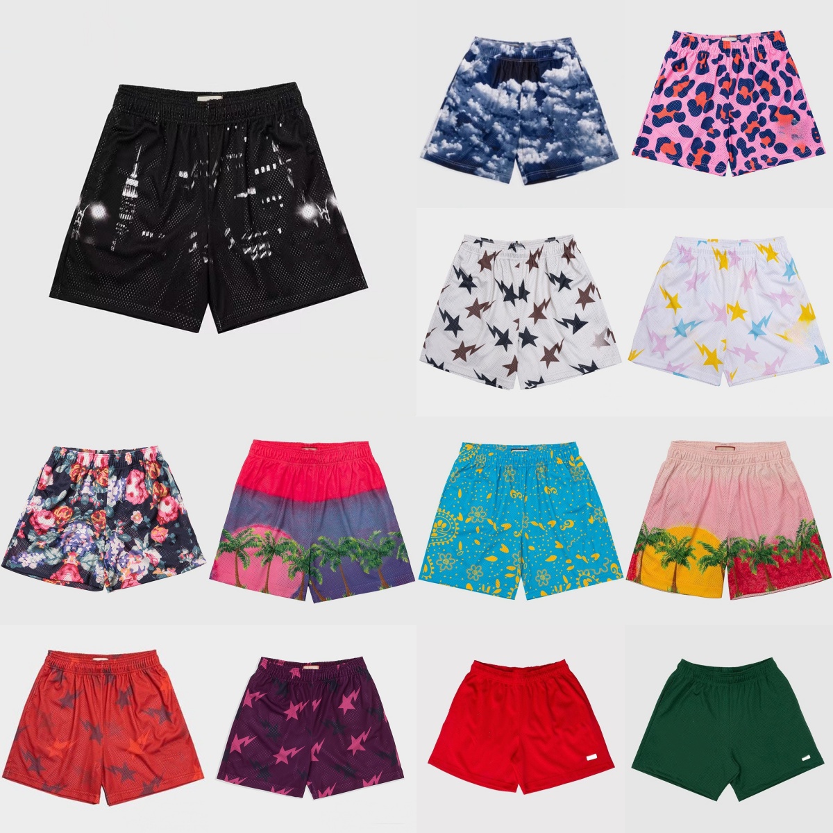 Eric Emanel Shorts Designer Mens Shorts Mesh Swim Shorts Designer Womens Basketball Short Pants Running Cloud Fitness Loose Fit Football Sport Pants
