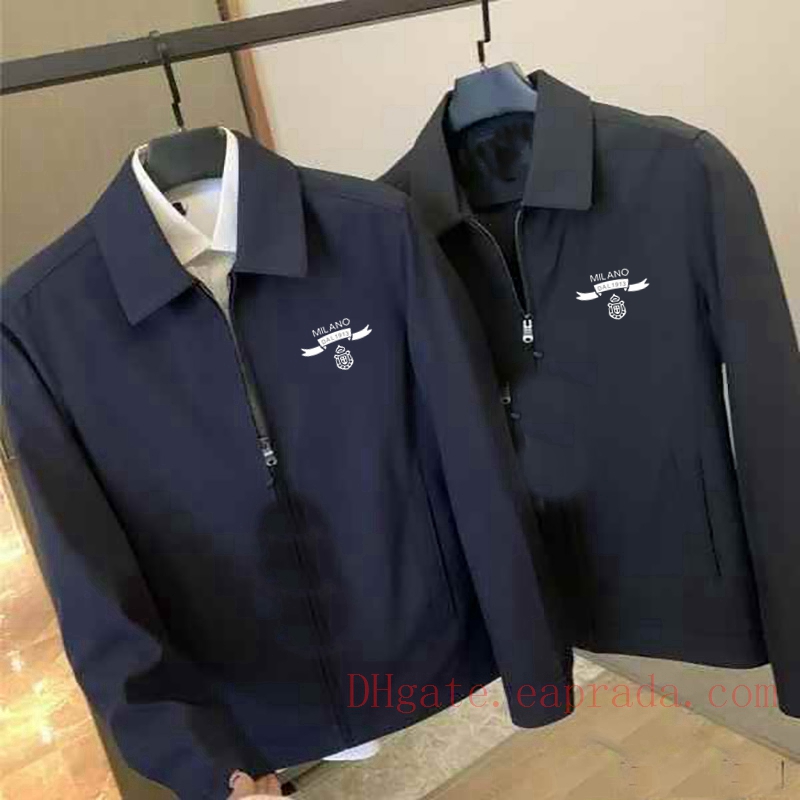 Luxury Milan Mens Jackets NFC Turn Collar Jacket Coats Adult Spring Autumn Casual Jackets Zippers Full-Zip Coats Hiking Cycling Travel Windproof Outwears Tops