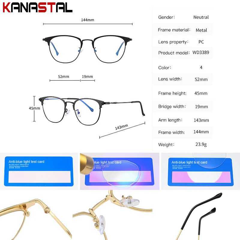 Men Blue Light Blocking Reading Glasses Women CR39 Optical Lenses Prescription Myopia Presbyopic Eyewear Metal Eyeglasses Frame W250513
