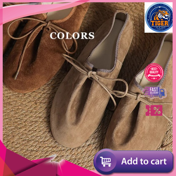 Ddmytiger Little Cowhide Spring Relaxed New Single Shoe Women S Casual Sheepskin Soft Sole Couple Round Toe Flat Shoes With Deep Style Outdoor Shoes