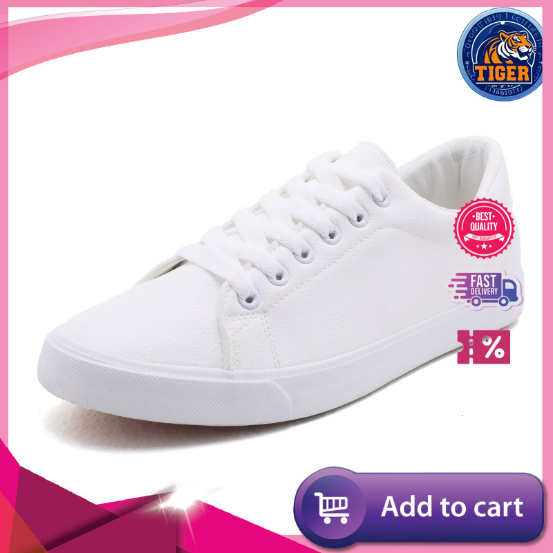 Ddmytiger Korean Version White Unisex Flat Teenage Student Couple Sports Four Seasons Campus Shoes Men S Outdoor Shoes