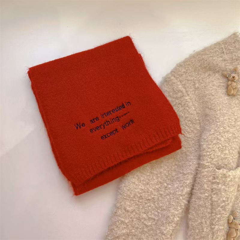 T700 wool Korean small scarf women's winter Korean version of all-match cashmere warm knitted neck scarf trend