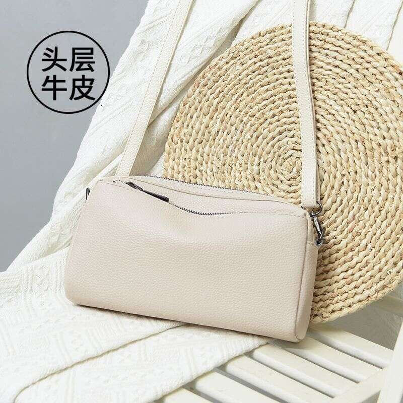 Head layer cowhide crossbody genuine 2025 new simple soft leather small women's fashionable and stylish shoulder bag
