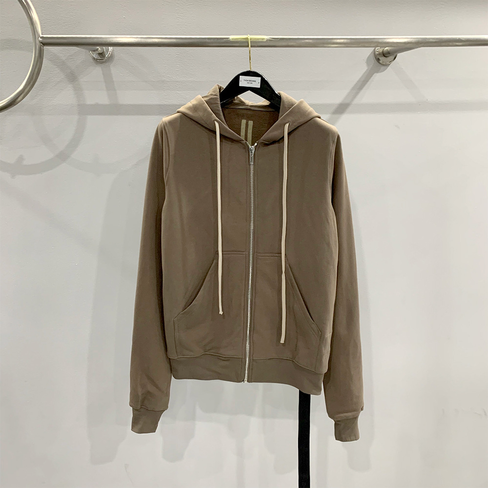 Men's Hoodies Classic black zip-up hoodie with long sleeves for men
